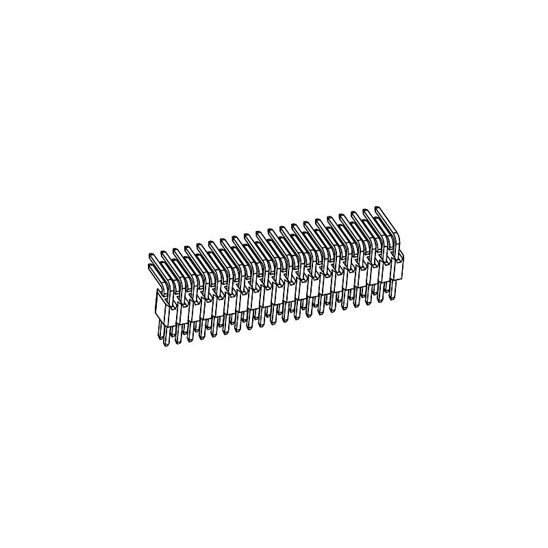 排針PH1.27mm雙排90度系列